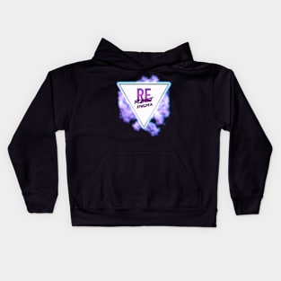 Neon Vaporwave Logo Kids Hoodie